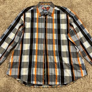 Good Condition! Robert Graham Long Sleeve Button Up. 3XL (really fits like 2XL)